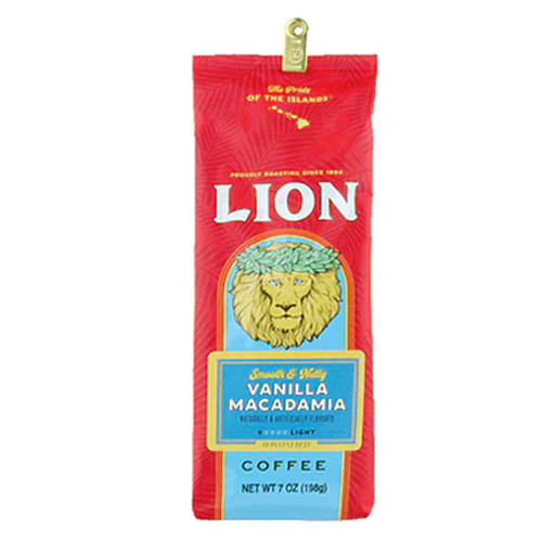 LION COFFEE ライオンコーヒー バニラマカダミア(粉) 198g(フレーバーコーヒー)